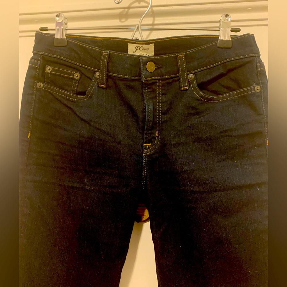 J Crew toothpick Jean kow rise.